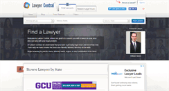 Desktop Screenshot of lawyercentral.com