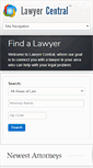 Mobile Screenshot of lawyercentral.com